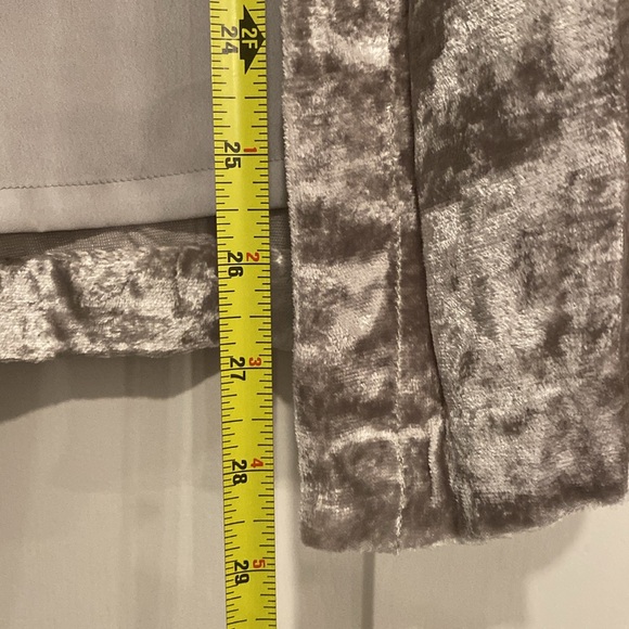 CHICO’S - jacket: velvet open silver lined l/s w designed silver beads - 1 / 12 - Picture 7 of 16